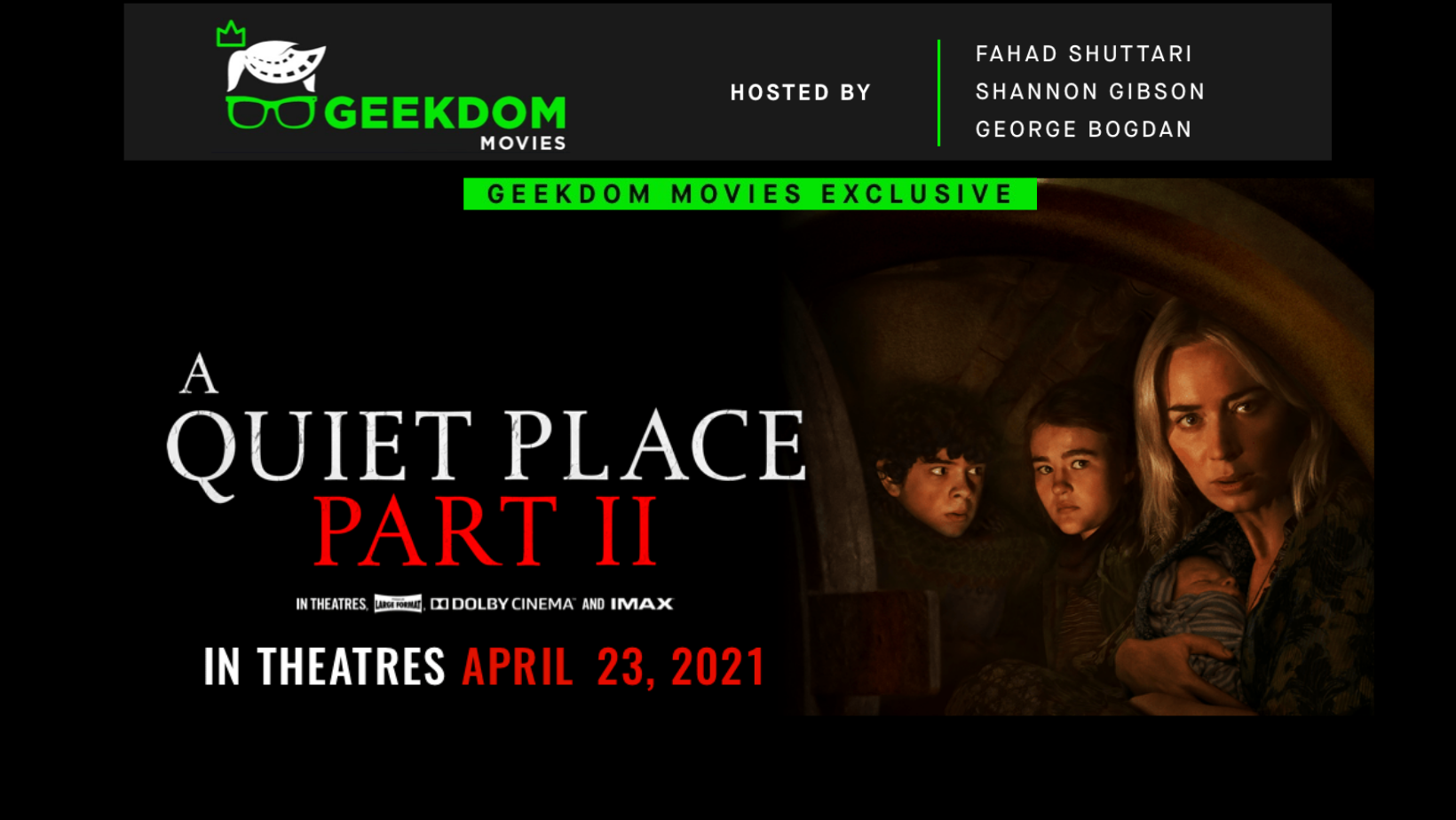 A Quiet Place 2: Non-Spoiler Review - Geekdom-MOVIES!